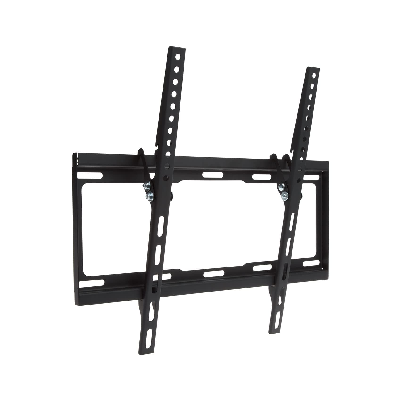 ProperAV Fixed Flat Wall TV Bracket 32'' 37" 40" 42" 43" 46" 50" 55'' Tilt 14° VESA Max 400x400 Black