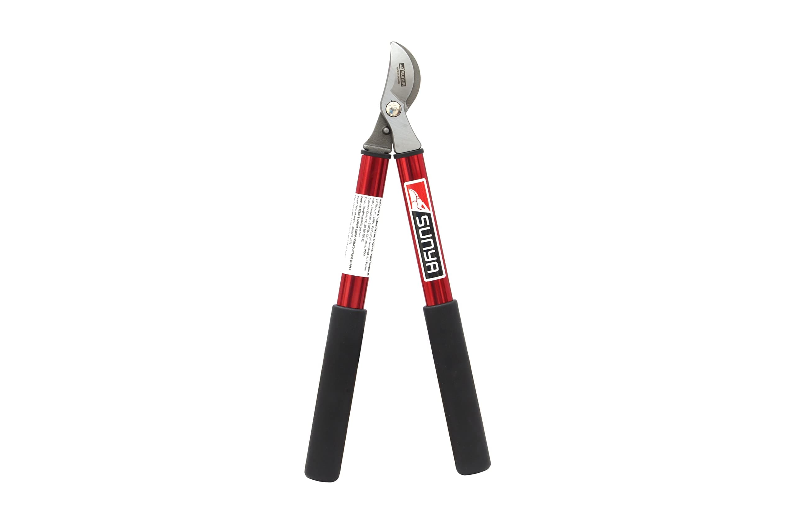 Sunya Drop Forged Bypass Pruner Professional Bypass Lopper, Tree Trimmers Secateurs with Shock Absorbing Effort-Saving Handle Garden Lopper - Pruning Tool