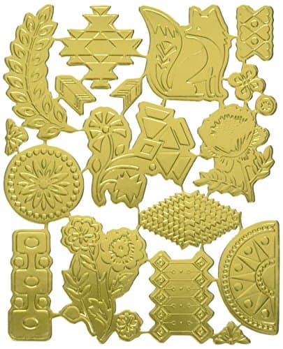 BasicGrey Grand Bazaar Gold Foil Die Cuts for Scrapbooking