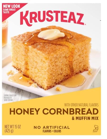 Krusteaz's Honey Cornbread & Muffin Mix 15 oz Box w/Exit 28 Bargains Sticker