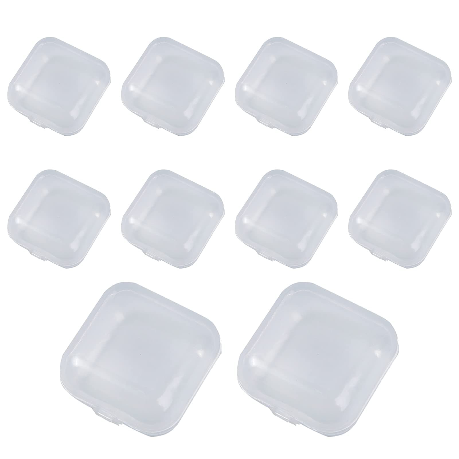 WskLinft 10Pcs Earplug Boxes Convenient Dustproof Anti Dust Square Storage Boxes for Home