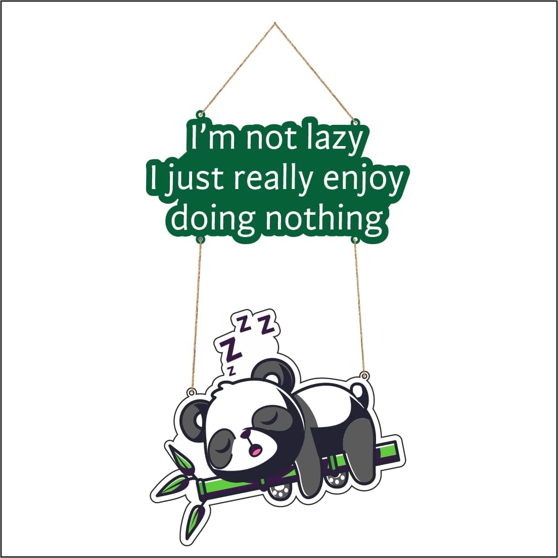 Sleeping Panda Wall Hanging