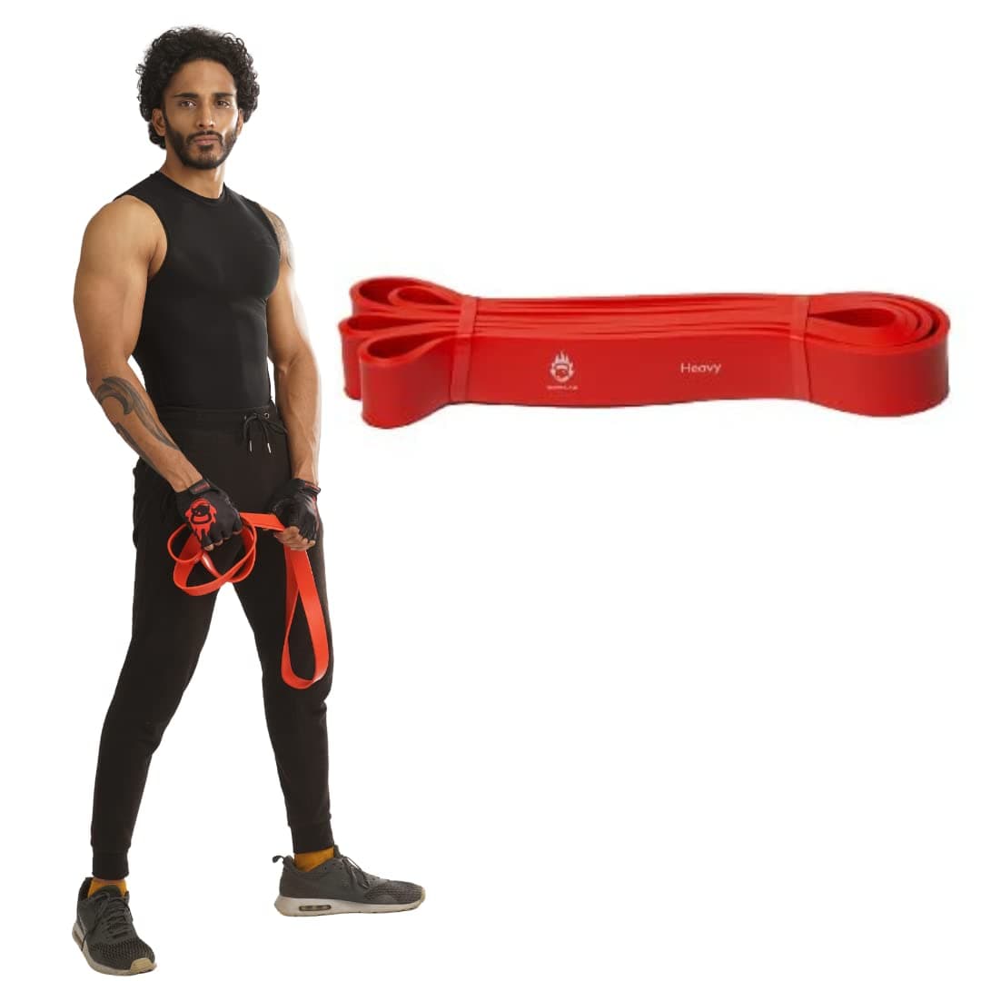 Burnlab Heavy Resistance Band (25-35 Kgs) - Pull Up Assistance Band for Exercise, Chin Ups, Powerlifting, Training, Gyms, Home Fitness - for Men and Women