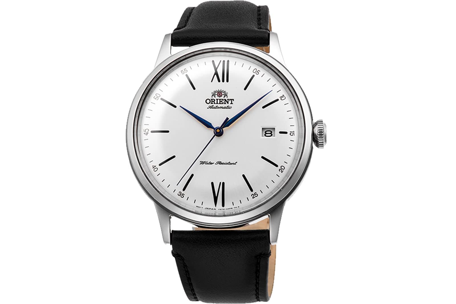 Orient "Bambino Version 6" Automatic / Hand Wind Dress Watch, White, Leather Strap