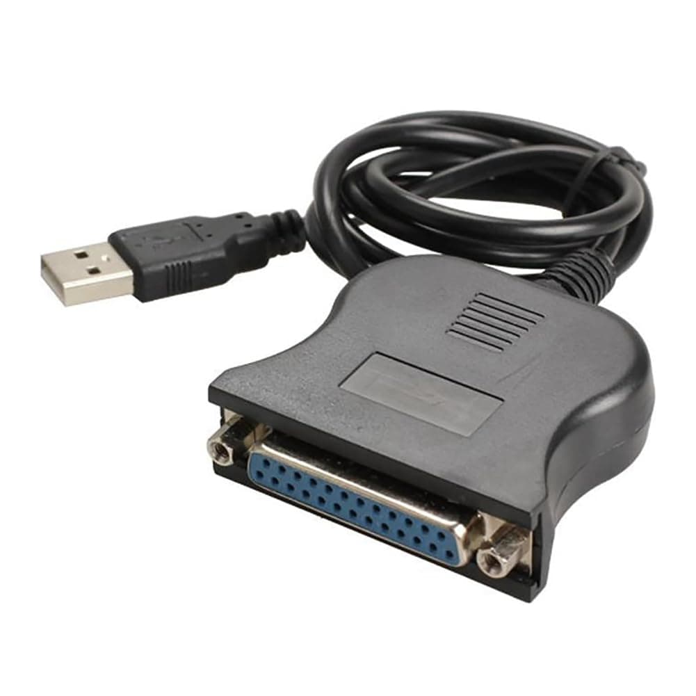 USB to 25 Pinhole Parallel Cable DB25 Interface IEEE 1284 Printer USB2.0 Cable 25 Hole Adapter Cable Easy Install Easy to Use