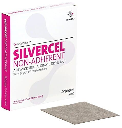 53900404 - Silvercel Non-Adherent Antimicrobial Alginate Dressing 4-1/4 x 4-1/4 by Systagenix Wound Management