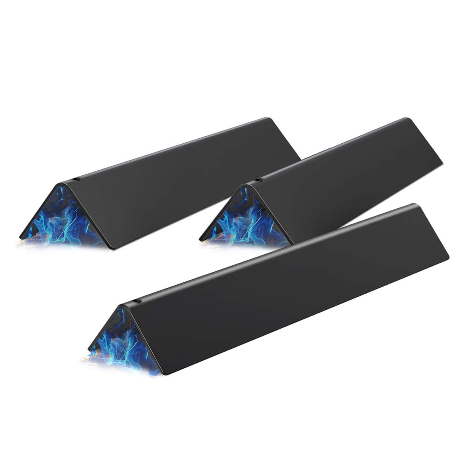 X Home 15.3" Heavier Flavorizer Bars Replacement for Weber Spirit I & II 200 Series, E/S210 E/S220 Grills with Front-mounted Control, Porcelain-enameled, 3.5" W, 3-Pack