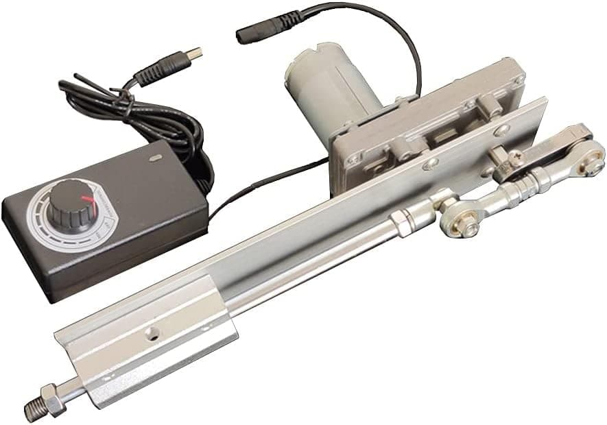 OITTotop-tool Reciprocating Cycle Linear Actuator Gear Adjustable Telescopic Motor DIY Motor with Speed Controller Stroke 3-15CM (DC 24V, 120RPM)