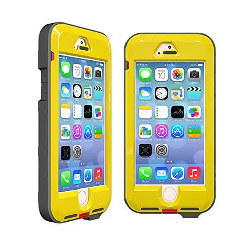 iPhone SE Military Grade Protection Case, iPhone 5s and 5, Colorant Link PRO Outdoor Case with Belt Clip for iPhone SE, 5s, and iPhone 5, PET Sreen Protector, Wrist Strap, Necklace Included (Yellow)