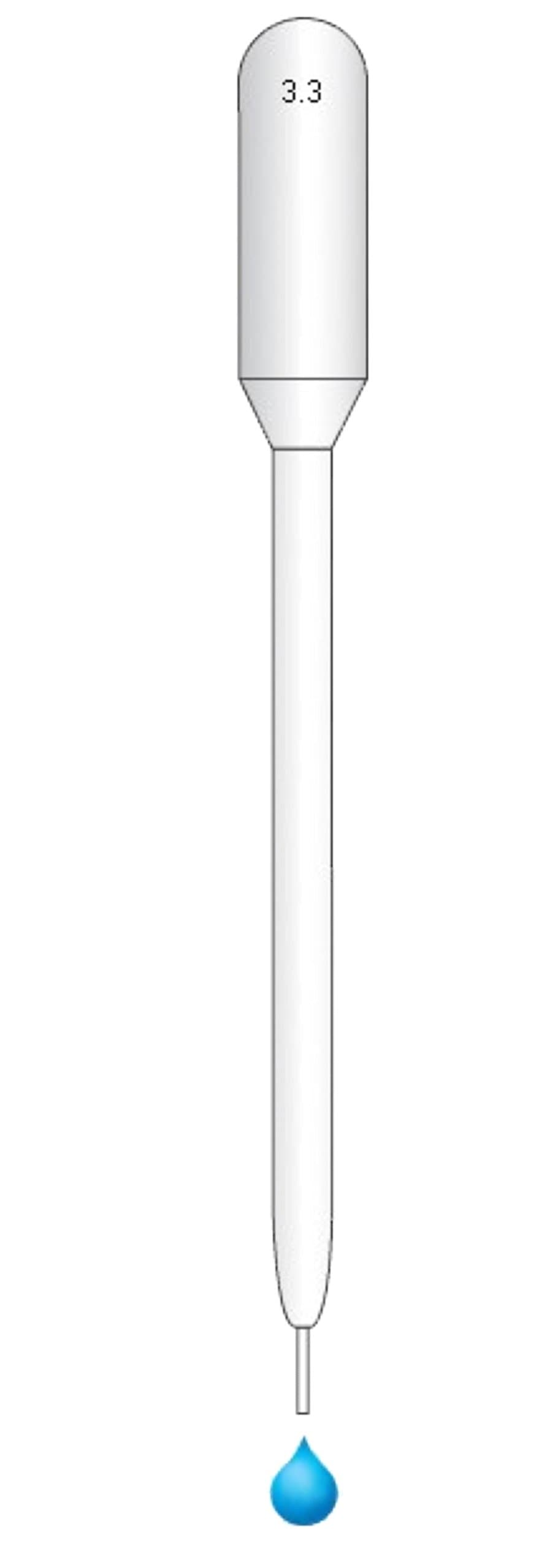 Neolab 1 6154 Pasteur Pipettes 3.3 ml, Fine Tip, 147 mm long (Pack of 500)