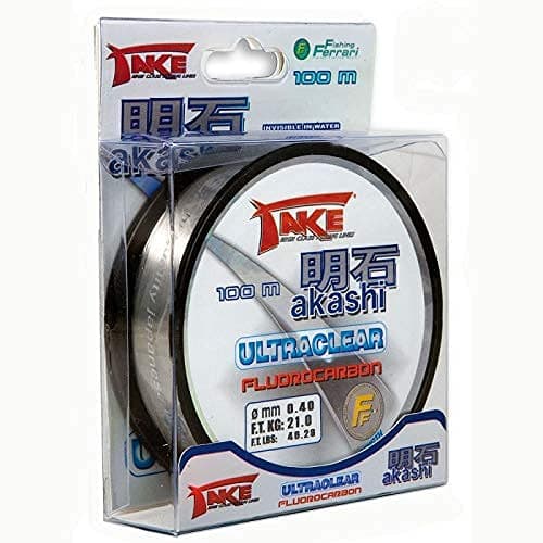 Fluorocarbon TAKE Akashi ultraclear 100 m / 0.18 mm 6.0 kg capacity