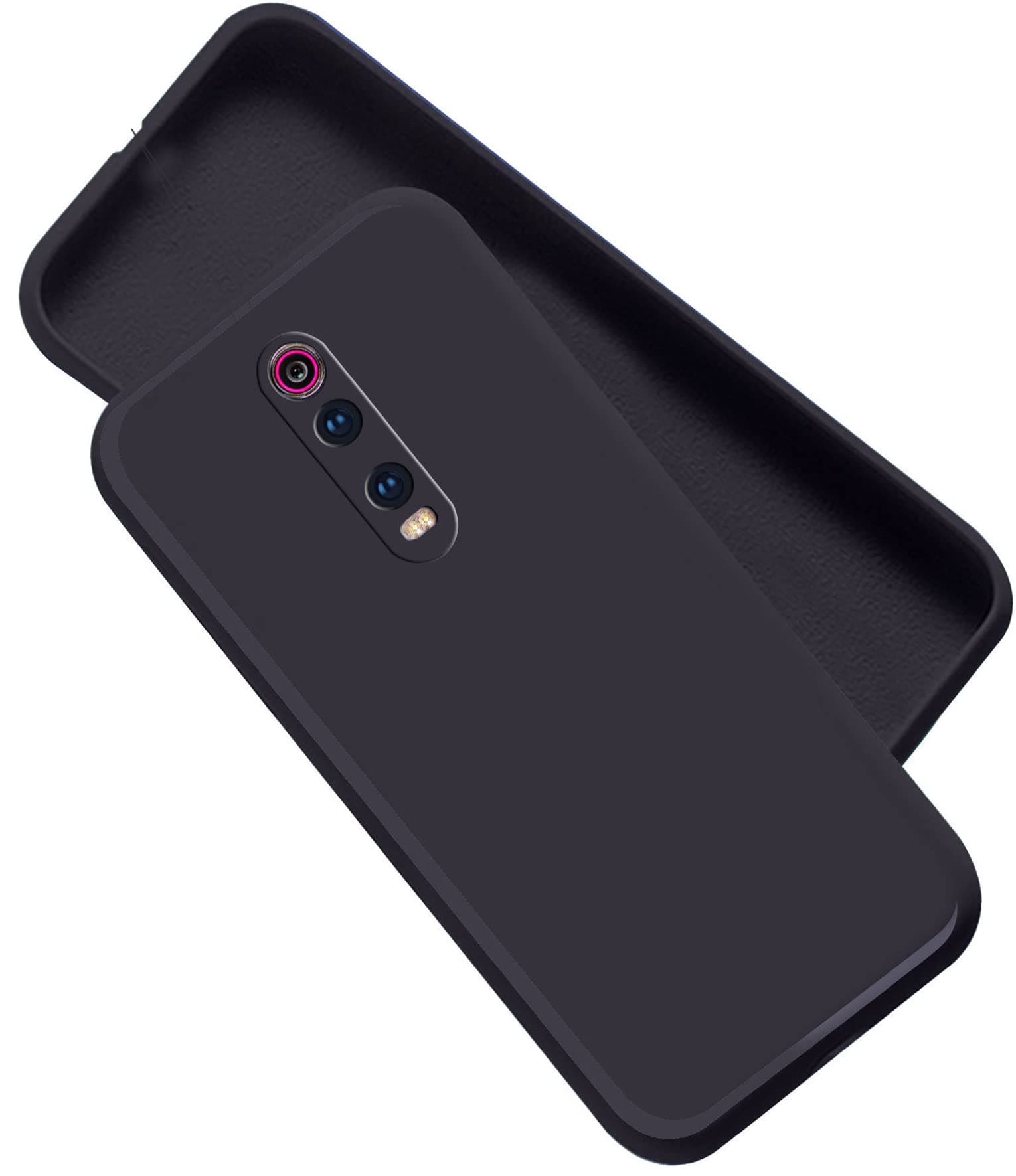 A rtistque Liquid TPU Silicone Matte Shockproof Flexible with Camera Protection Soft Back Cover Case for Mi Redmi K20 / K20 Pro - Black