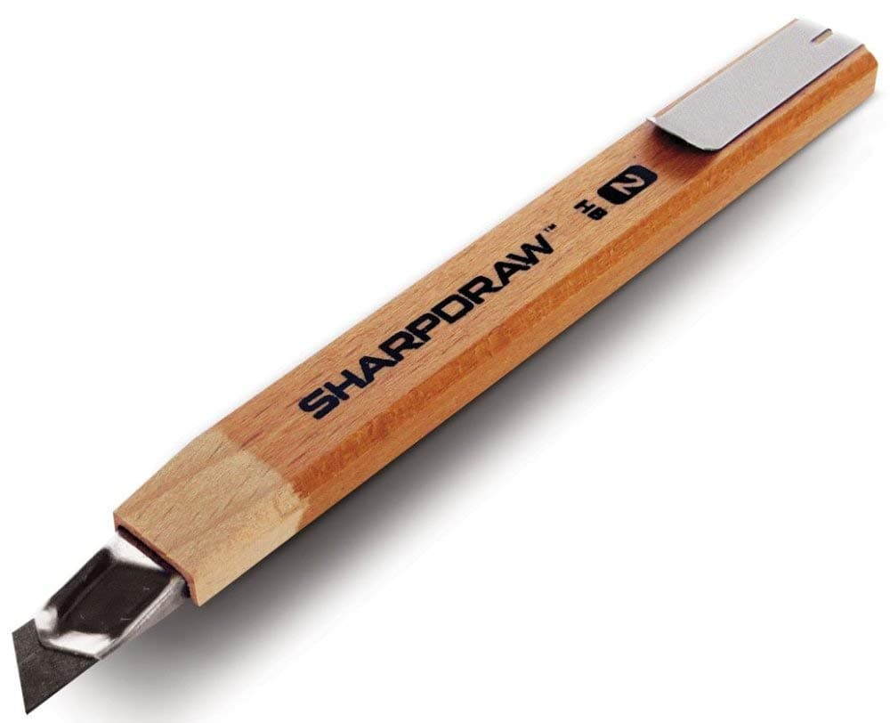 EDC Hand Tools Sharpdraw Mechanical Carpenter Pencil - Carbon Fiber Lead for Razor Sharp Lines