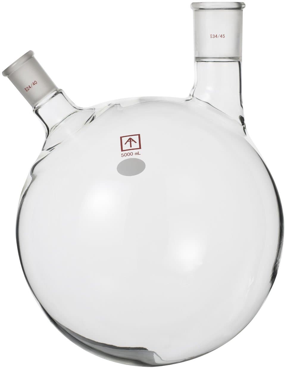 SP-5L2Ns 5 L Heavy Wall, 2-Neck Round Bottom Flask