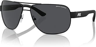 Armani Exchange Man Sunglasses Matte Black Frame, Grey Lenses, 62MM
