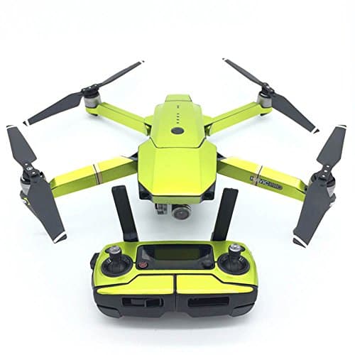 PeleusTech Fluorescence Stickers Full Set for DJI Mavic Pro Drone Skins Decals Remote Controller Waterproof Stickers - (Fluorescence Green)