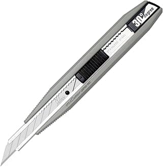 Precision Auto-Lock Utility Knife, Wide & Flat Body with 30-Degree Blade, Stone Gray, 1 EA (AR30D-SG)
