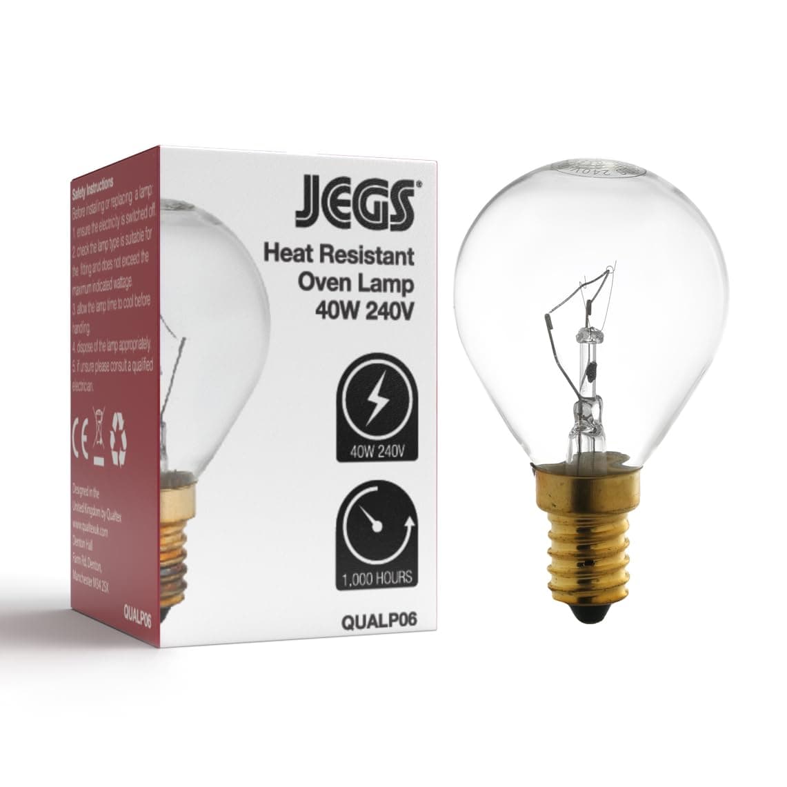 Long Lasting Universal Cooker Oven Light Bulb Lamp E14 40W 300 Degree Compatible with Neff Bosch Siemens Hotpoint AEG Cookers