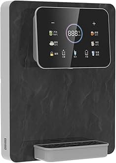 Hot Mains Fed Water Dispenser with Child Lock - Instant Hot Water Purifier for Office & Commercial Use - Touch Screen, Black