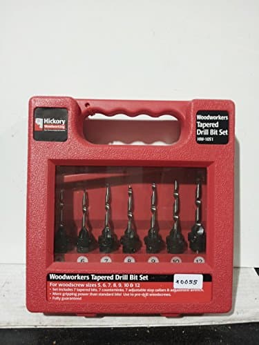 Hickory Woodworking Woodworkers Tapered Drill Bit Set