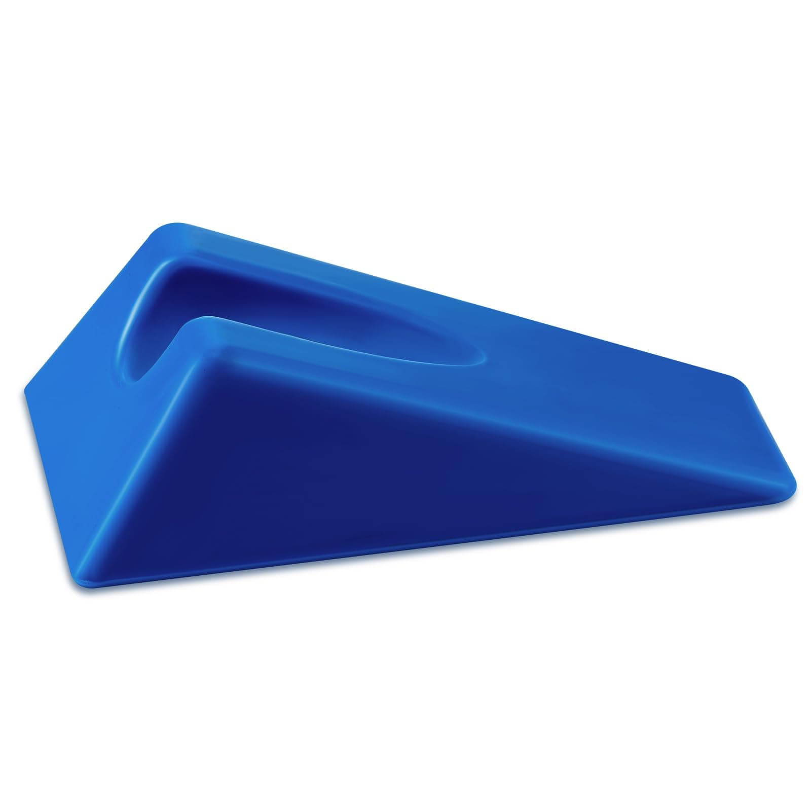 Mobilization Wedge 7.9 x 4.1 x 2 Inch Triangle Therapy Non Slip Silicone Wedge Pillow Sturdy Support for Relieve Spinal Pain Rehabilitation Tool(Blue)