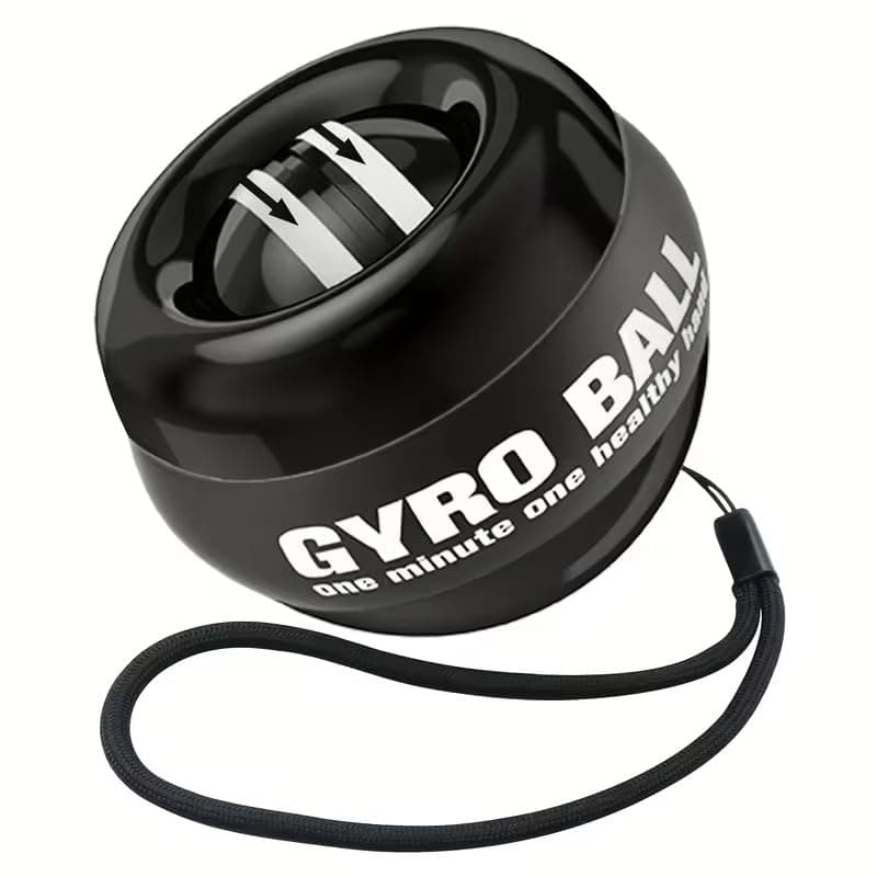 - Advanced Gyro Ball Wrist Exerciser Auto Start – Hand Grip & Forearm Strength Trainer for Sports Training, Rehab & Home Fitness (Black)