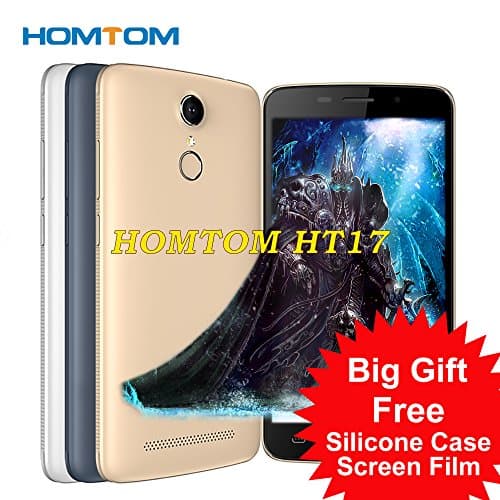HOMTOM HT17 4G LTE Android 6.0 Smartphone 5.5 Inch IPS MTK6737 Quad Core 64bit Android 6.0 1GB+8GB 3000mAh OTG 13MP Fingerprint (white)