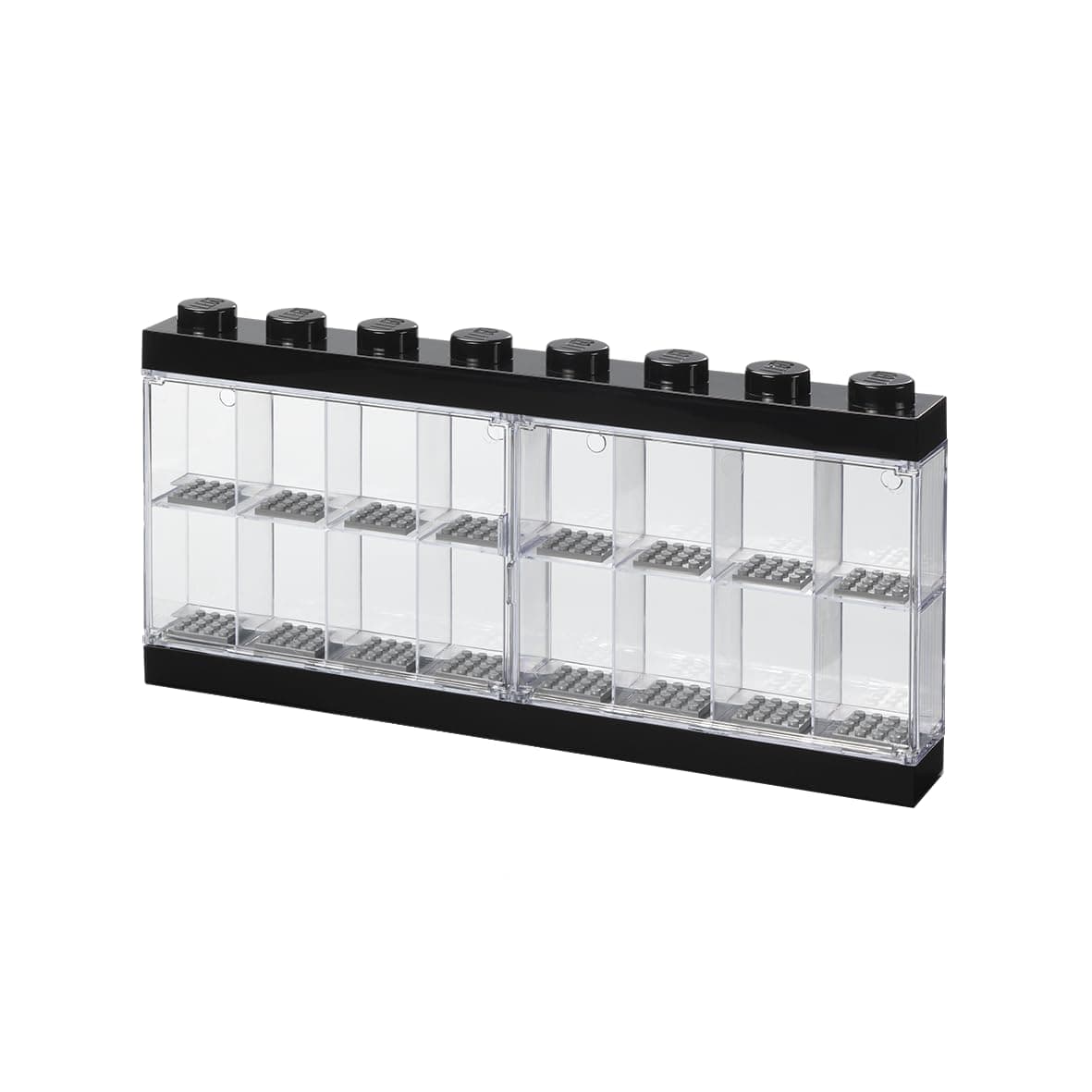 Lego Minifigure Display Case 16 Black, Large
