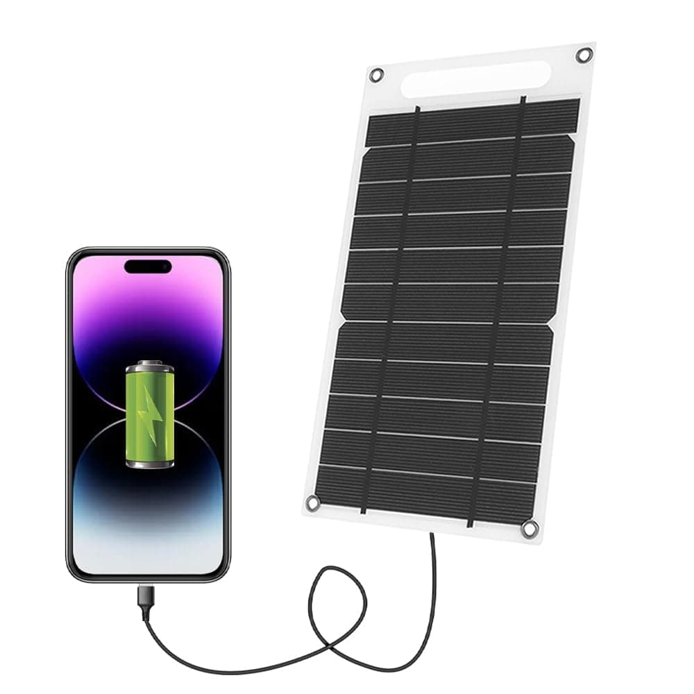 Nalacal Ultra Thin Solar Panel, Monocrystalline Charger Usb Panel Mobile Phone Silicon For Smart Phone, Small Fans Monitor Outdoor Security Camera