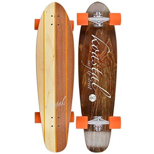 Koastal Longboards Two Face Complete Longboard, 9.5 x 37