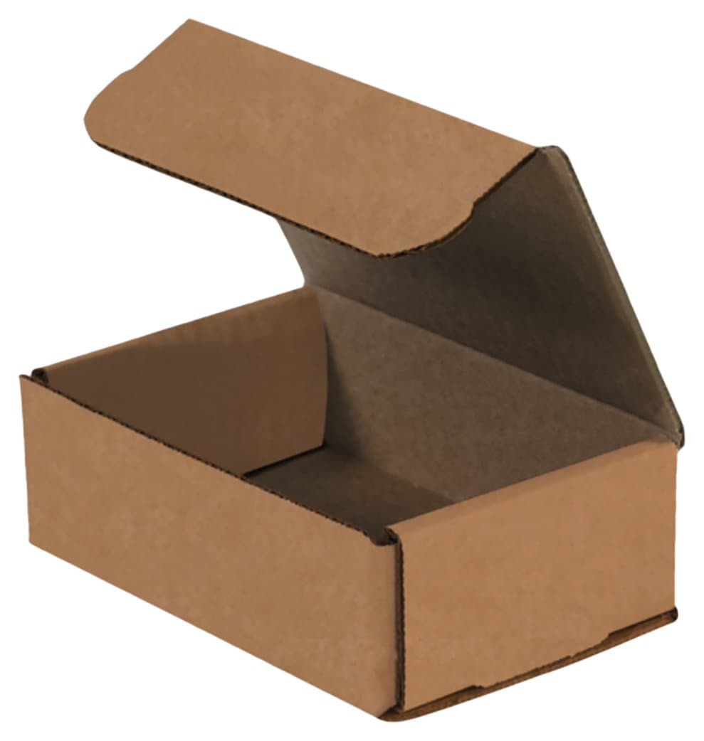 RetailSource B060402KM1 Kraft Corrugated Mailers, 6" x 4" x 2"