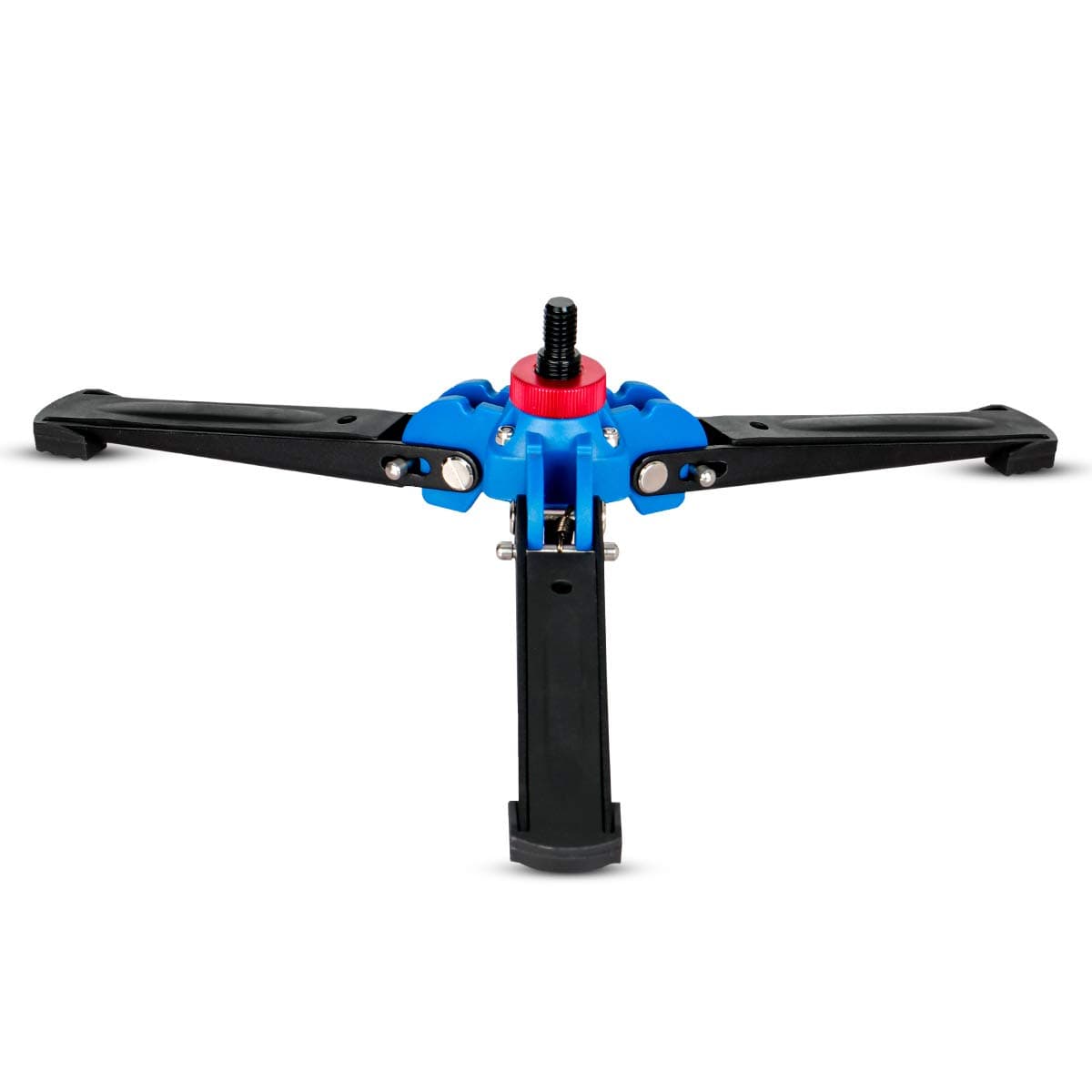 Koolehaoda Mini Tripod, 3 Legs Support Stand with 3/8" Screw Universal Monopod Foot Compatible with 3/8" Monopods Unipod Ballhead - A2