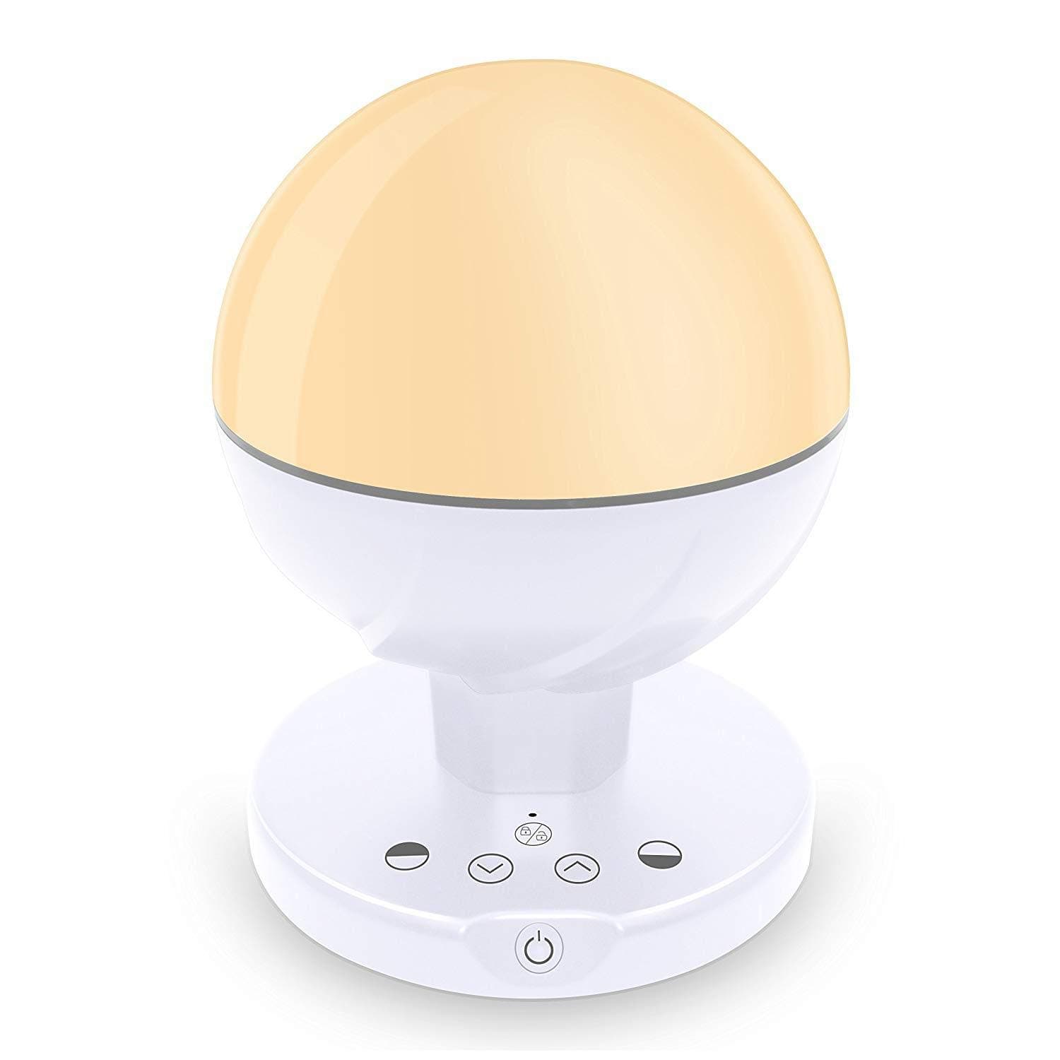 Idealeben Children's LED Bedside Lamp Dimming Touch Night Light/Reading Lights/Camping Lamp/sleeping lamp(Spherical, White, PC & ABS Material, Built-in 2200 mAh Battery)