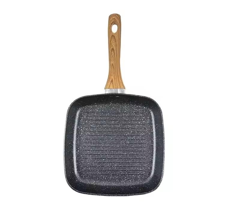 4 Hole Non Stick Egg Frying pan, Multi-Purpose Frying pan for Omelet uttapam,idli Burger Poached Egg Kitchen Breakfast(1pcs) (Black Grill Pan 28cm)