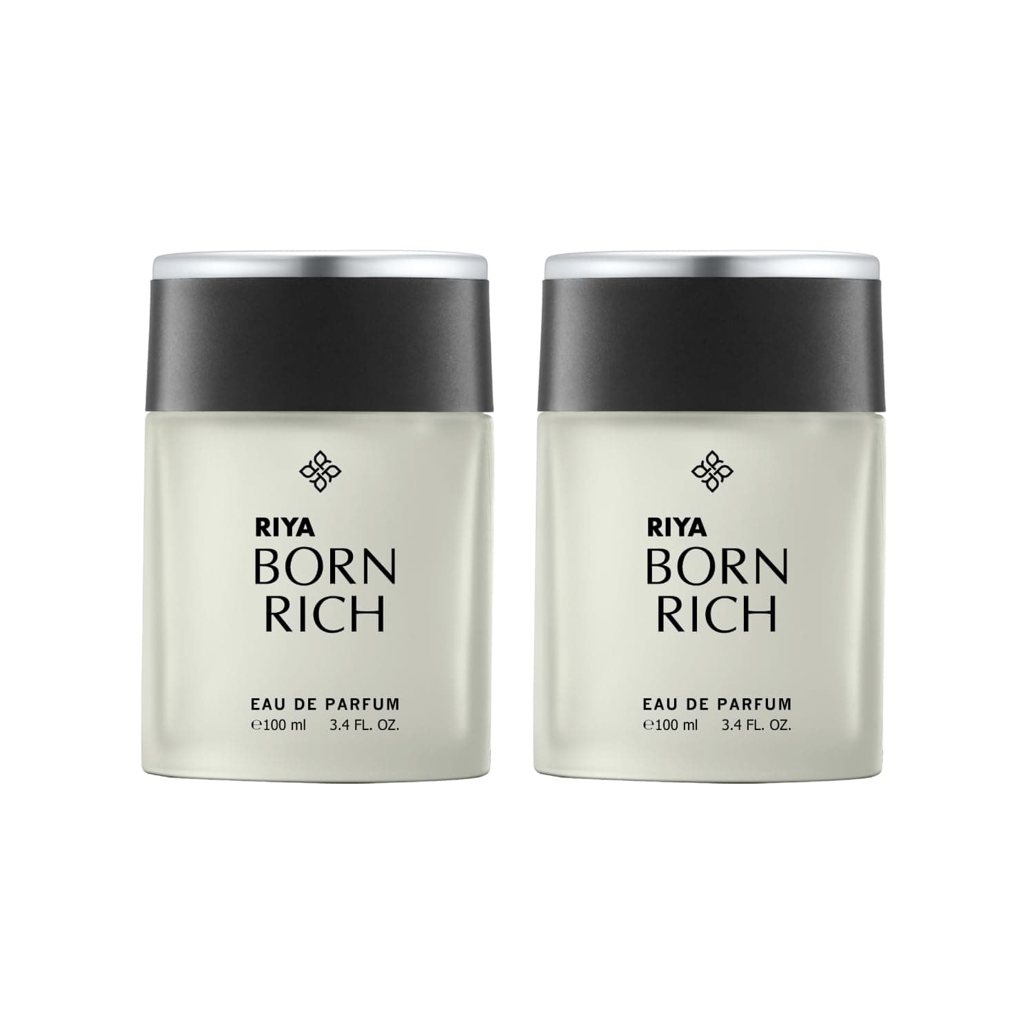 BORN RICH | Perfume for Men | Eau De Parfum with Long Lasting Fragrance | Citrus Woody Scent | Luxurious Vogue Scent | Mild Fragrance - Pack of 2 (100 ml Each)