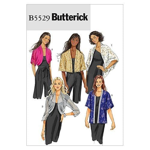 ButterickPatterns B5529 Size Y XS-Small-Medium Misses Jacket, Pack of 1, White
