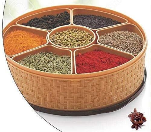 MIR9 Plastic Masala Box - 1000 ml, Multicolour