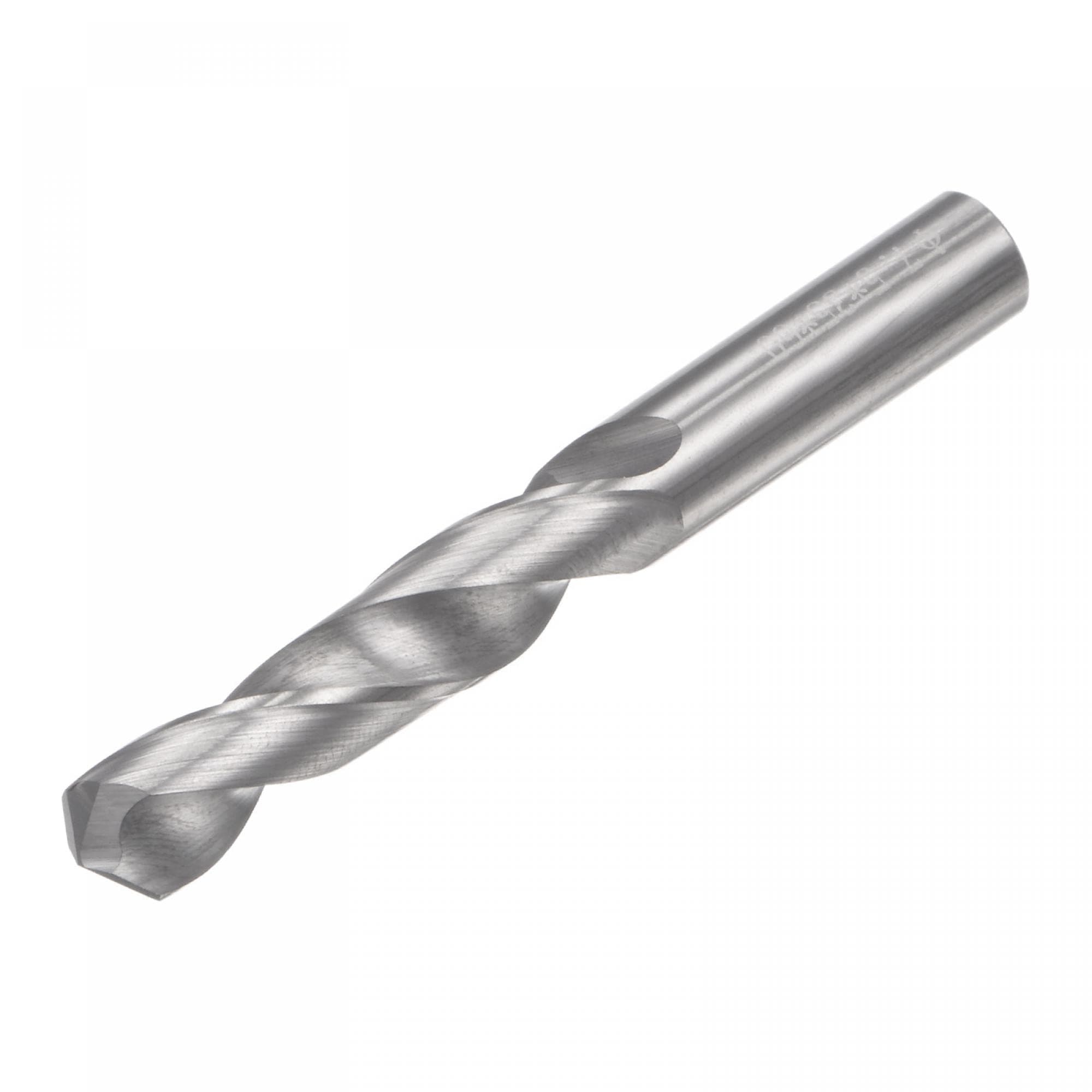 sourcing map Solid Carbide Drill Bits, 7.5mm C2/K20 Tungsten Carbide Jobber Drill Bits Straight Shank Drilling Tool for Stainless Steel Aluminum Iron Metal Plastic