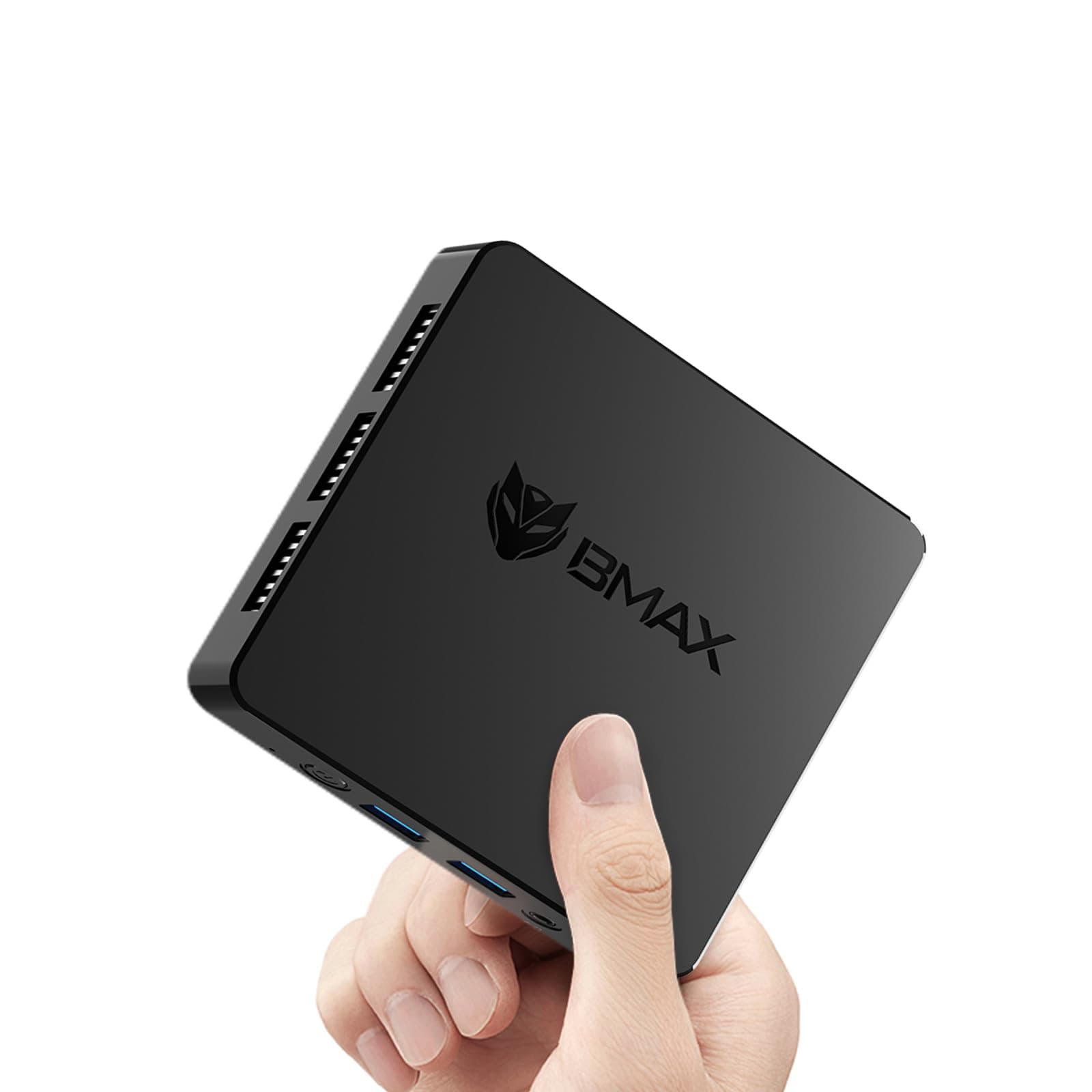 Bmax B1 Mini PC Windows 11, Intel Gemini Lake N4000 (Up to 2.6GHz), 8GB LPDDR4 128GB eMMC, Micro Computers Support 4K Dual Display, HDMI 2.0/Wi-Fi 5/BT 5.0/USB 3.0 for Work/Home/Study