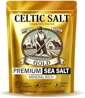 920 GM Premium Celtic Salt Gold - Hand Harvested Mineral Rich Sel Gris Sea Salt - Great for Health (Pack of 1)