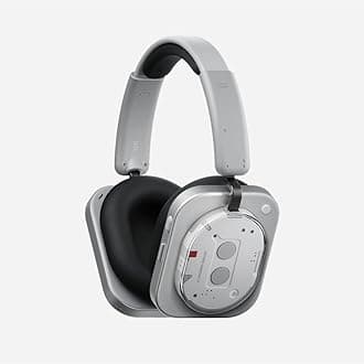 Headphone (1) Hybrid Active Noise Cancelling Headphones, Wireless Over-Ear Headphones with 6 Mics, 80Hrs Playtime, Hi-Res Audio, KEF-Tuned, Spatial Sound, Comfort Fit & Fast Charging White