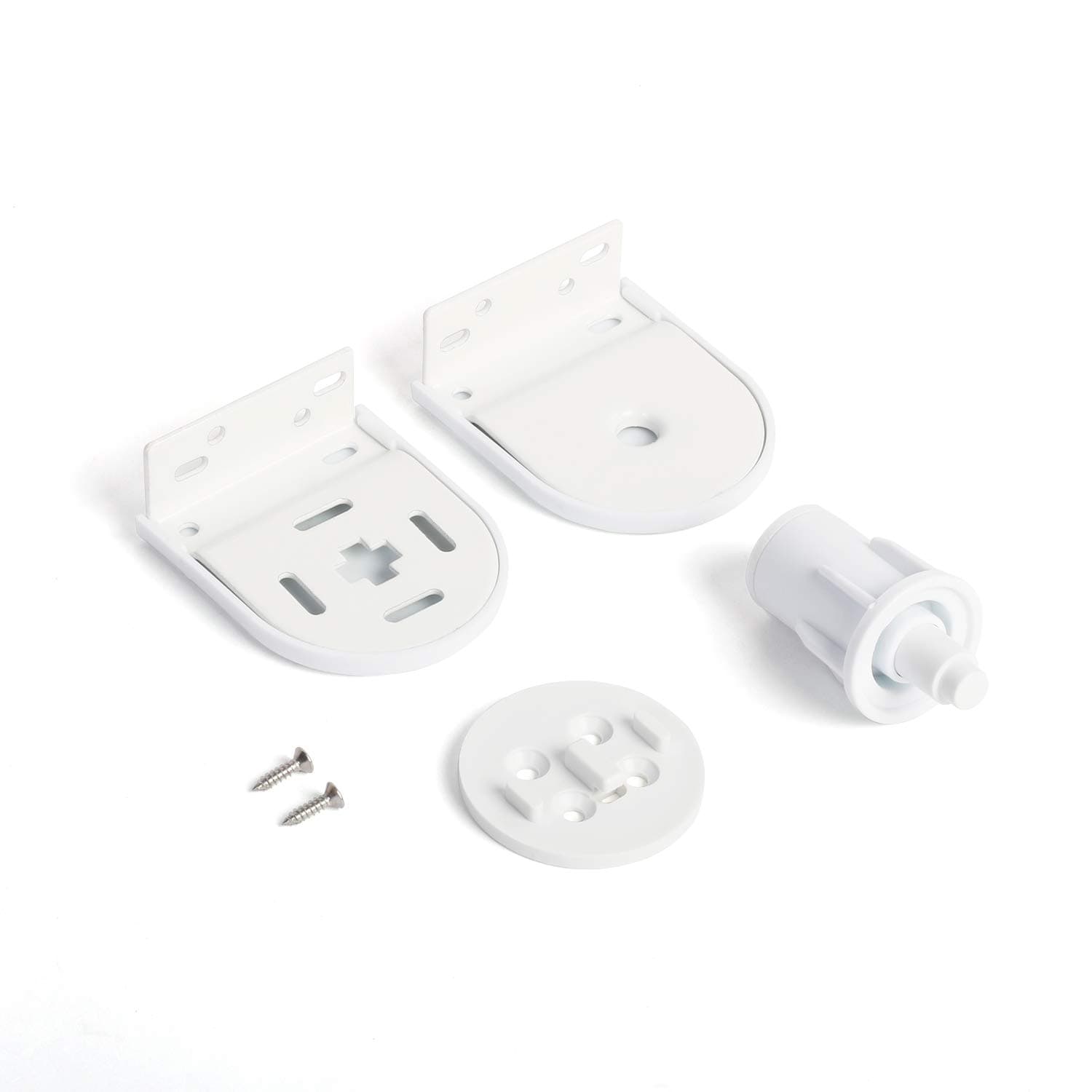 Rollerhouse 32mm Roller Blind Repair Kit, Mount Window Shade Brackets, Curtain Roller Blind Accessories for Electric Blinds with 1 1/4" Tube, 1 Pair, White