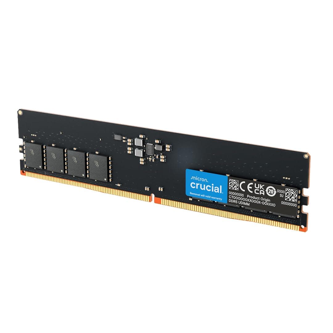 DDR5 RAM 64GB 5600MHz, Desktop Computer Memory, High Performance RAM (or 5200MHz, 4800MHz), CL46 - CT64G56C46U5