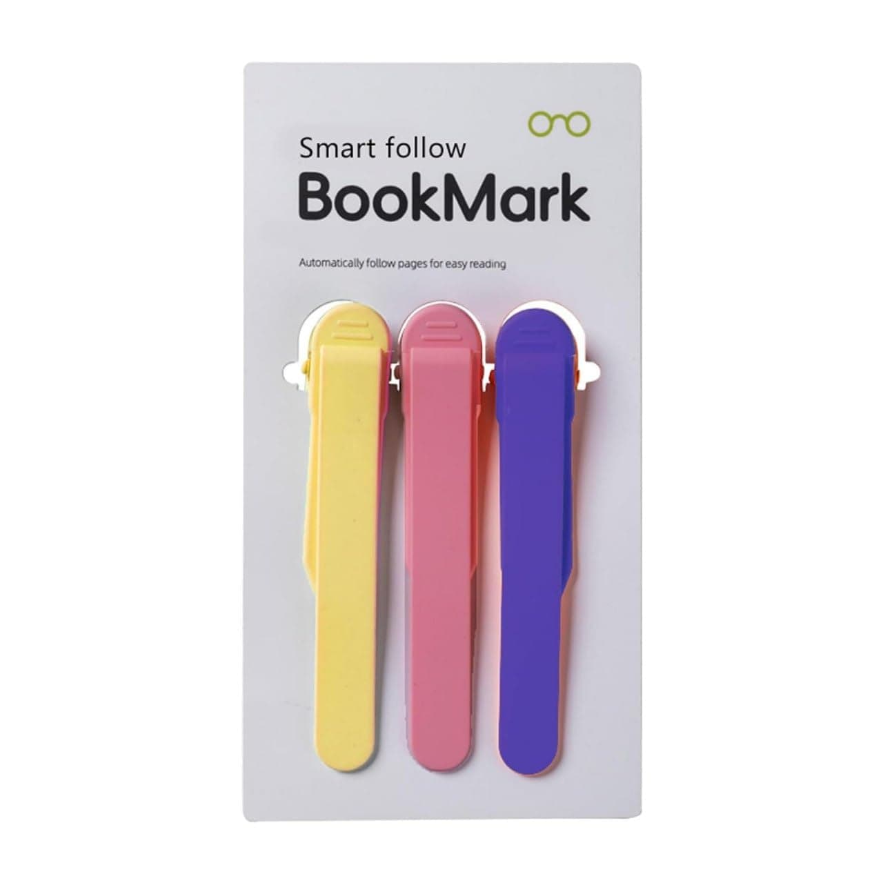Silicone Automatic Bookmarks with Pen Insertion, Cute Book Marks Gifts for Reading Women, Men, Kids, Book Lovers, Readers, Unique Book Page Holders & Accessories (Multicolor) (Pack of 3)