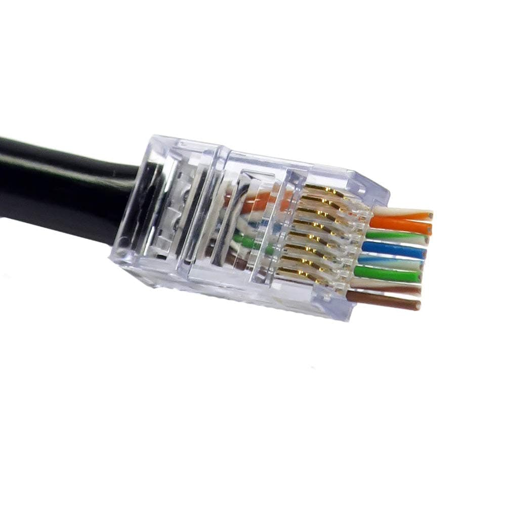 Platinum Tools EZ-RJ45 CAT6 Connectors, 100-Pieces