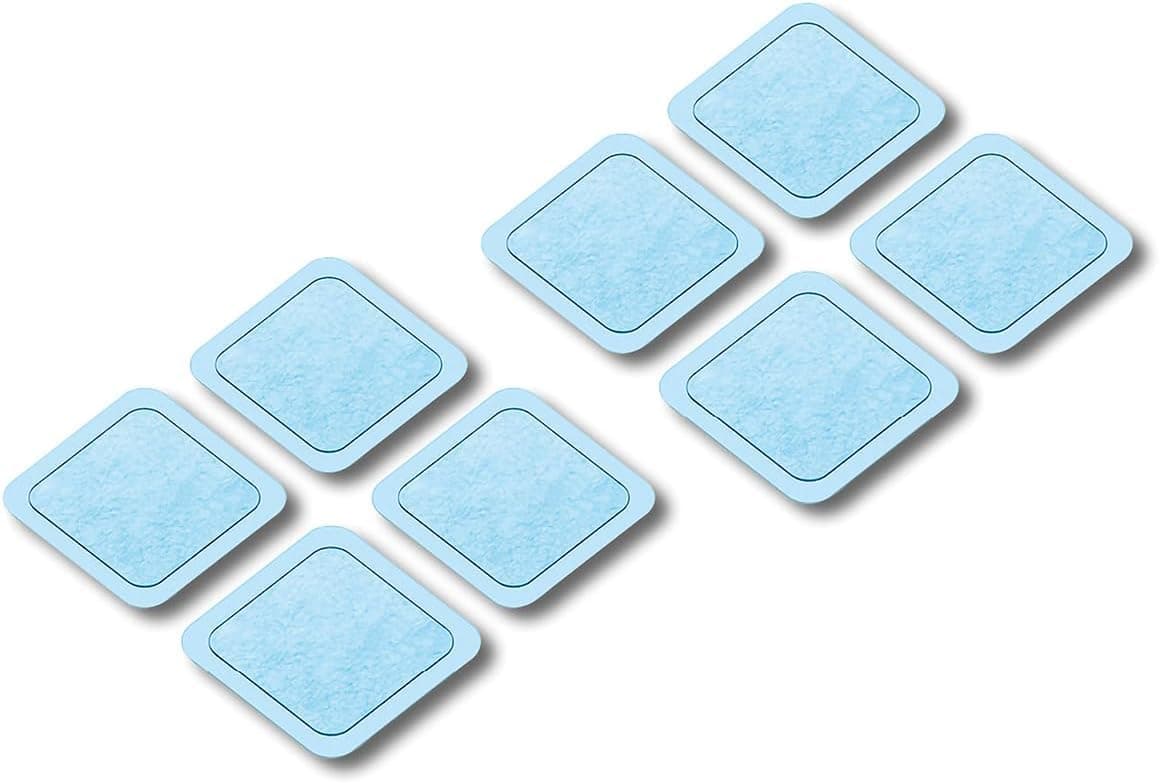 EM59 Electrode Replacement Set, Suitable for the Beurer EM59 Digital TENS/EMS Device with Heat, Pack of 8 45x45 mm Gel Pads
