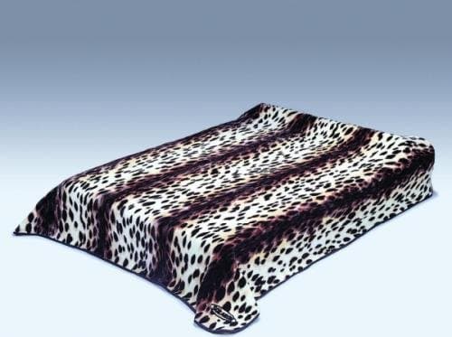 SOLARON Leopard Print Queen Size Korean Mink Blanket