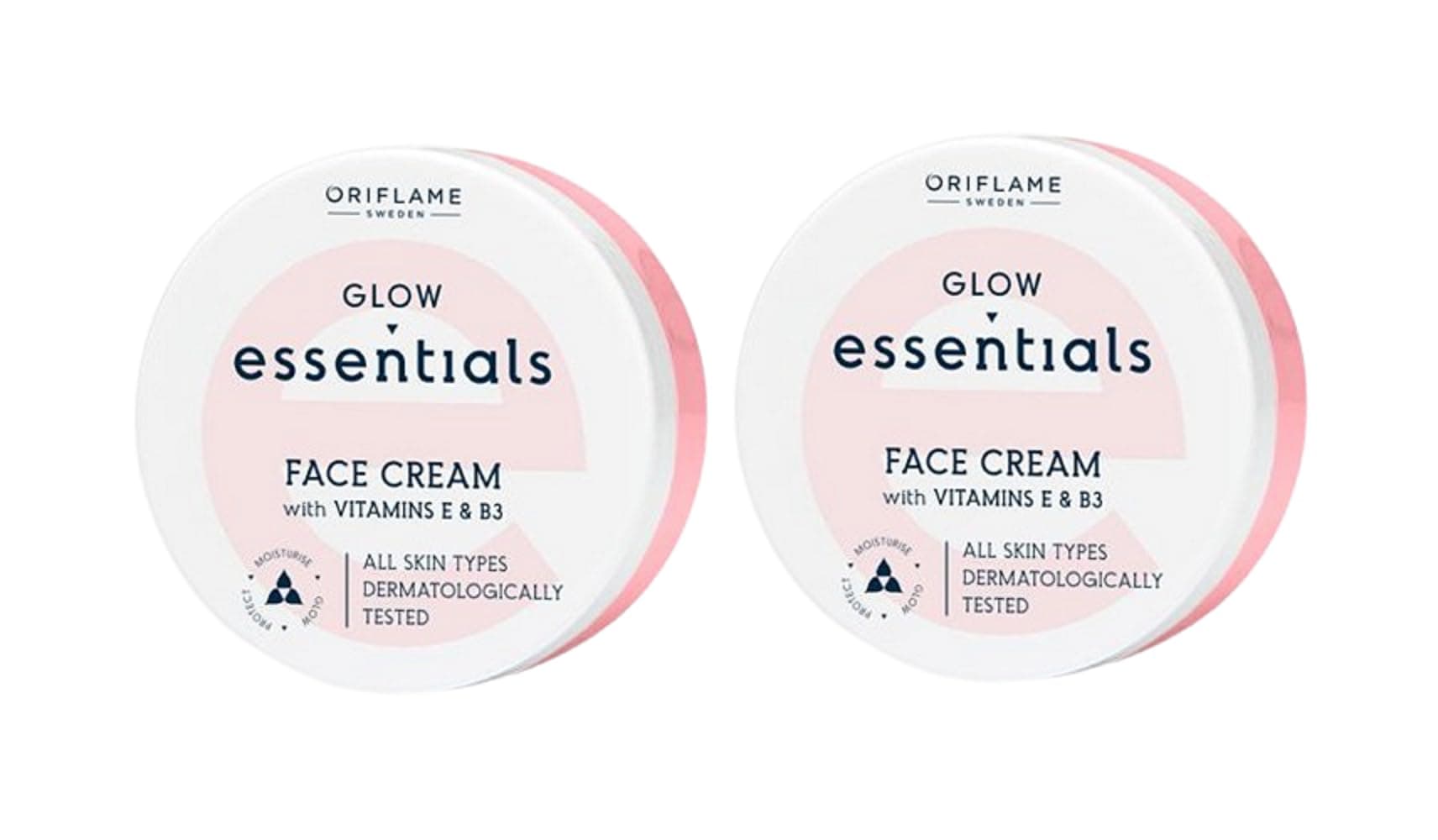 Sweden glow essentials face cream with vitamins e and b3-75 ml - pack of 2