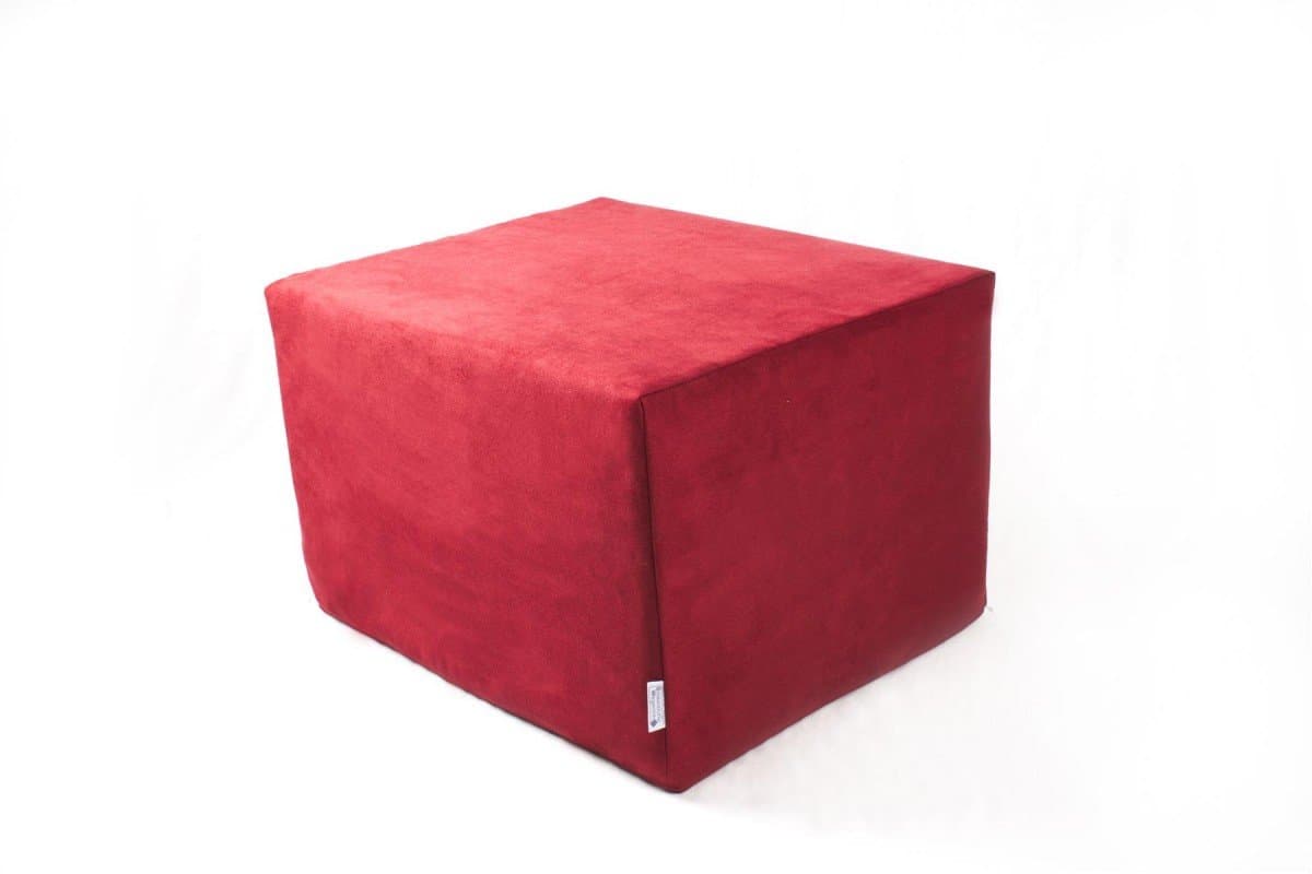 Replacement Cover for Lower Extremity Support Cube – 55X45X35 CM, Microfaserstoff bordeaux, 55 x 45 x 35cm