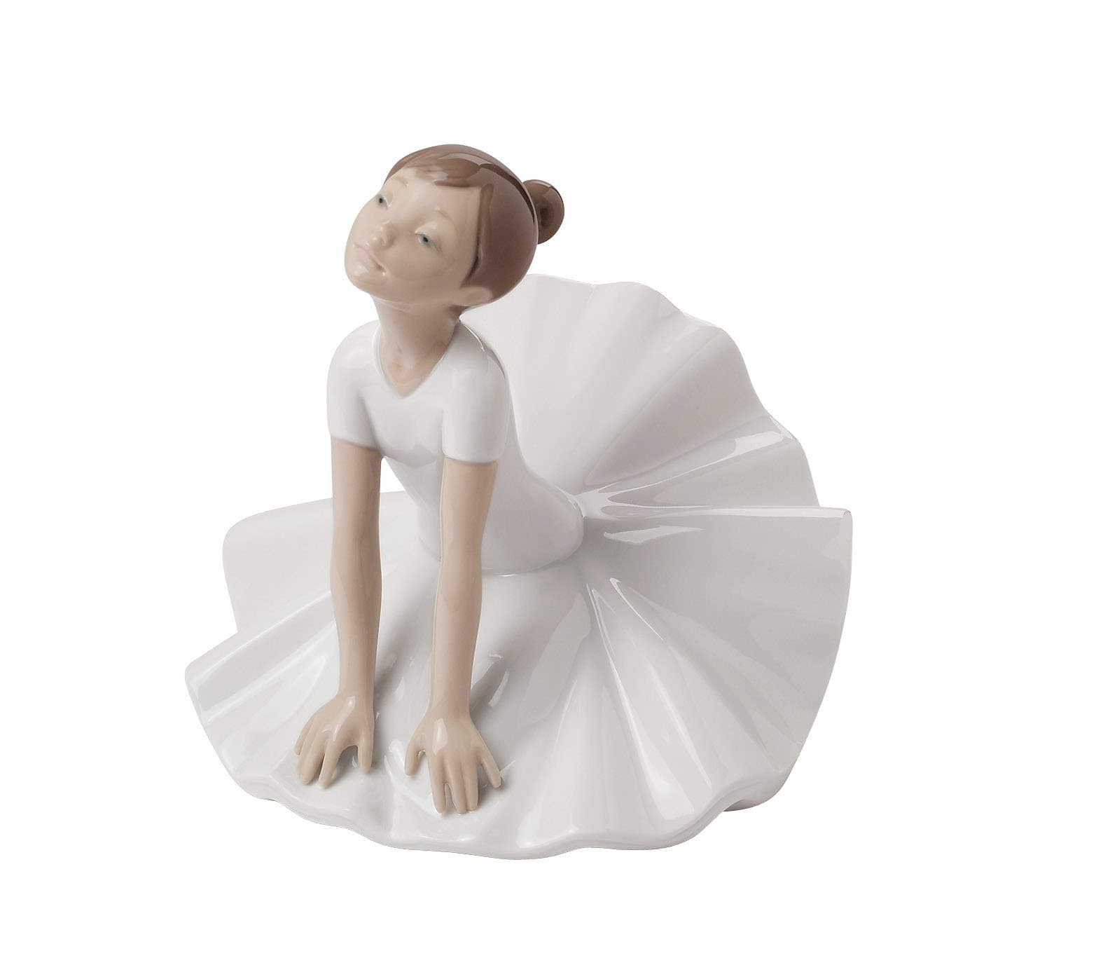 NAOThinking Pose. Porcelain Ballerina Figure.